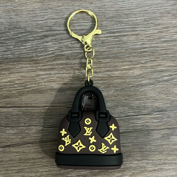 3D Keychains Accessories - NEW Louis Vuitton 3D Brown/Black Rubber Handbag Keychain